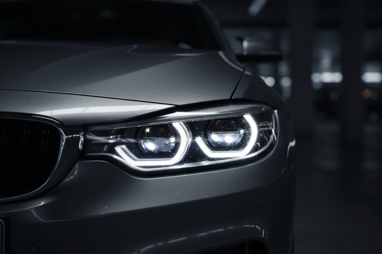 ultra high quality bmw headlights picutre cool car scene type thing