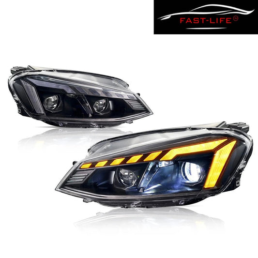 Volkswagen Golf MK7 2014 - 2017 RS3 Style LED Headlight Upgrade - Fast Life Customs