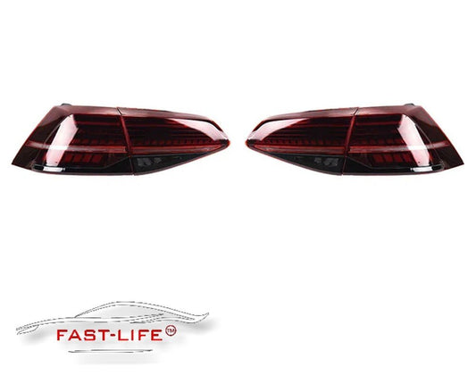 Volkswagen Golf MK7 + MK7.5 2013 - 2019 Golf R Style LED Rear Light Upgrade - Fast Life Customs