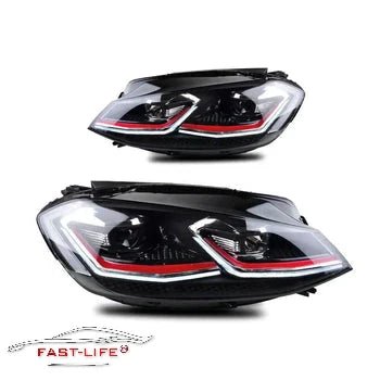 Volkswagen Golf MK7/MK7.5 2013 - 2019 R Style LED Headlight Upgrade - Fast Life Customs