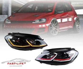 Volkswagen Golf MK7/MK7.5 2013 - 2019 R Style LED Headlight Upgrade - Fast Life Customs