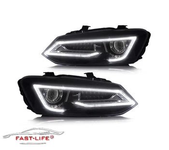 Volkswagen Polo 2009 - 2017 LED Headlight Upgrade - Fast Life Customs